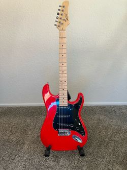 Glarry Stratocaster Electric Guitar  Red