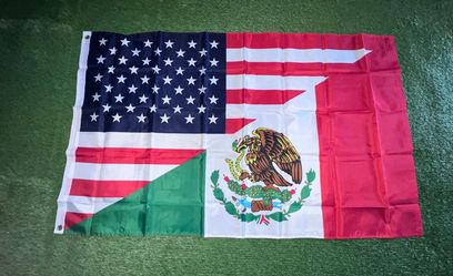 Mexico USA  flag size 5’x3’