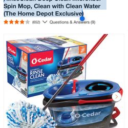 RinseClean Deep Clean Microfiber Spin Mop, Clean with Clean Water (The Home Depot Exclusive