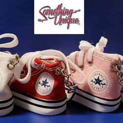 Mini Canvas Shoe Keychain