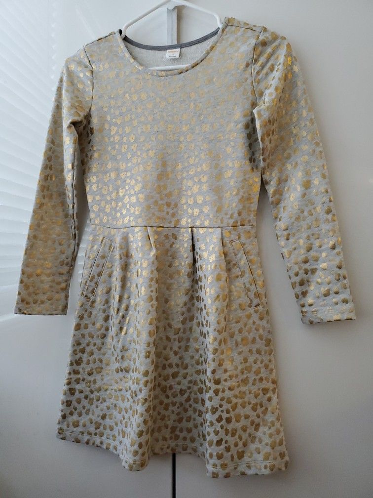 NEW  Golden Dress Size 10- 12 Girls