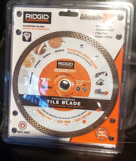 11 Diamond Edge Professional 7" Tile Blades All 11 NEW IN PKG