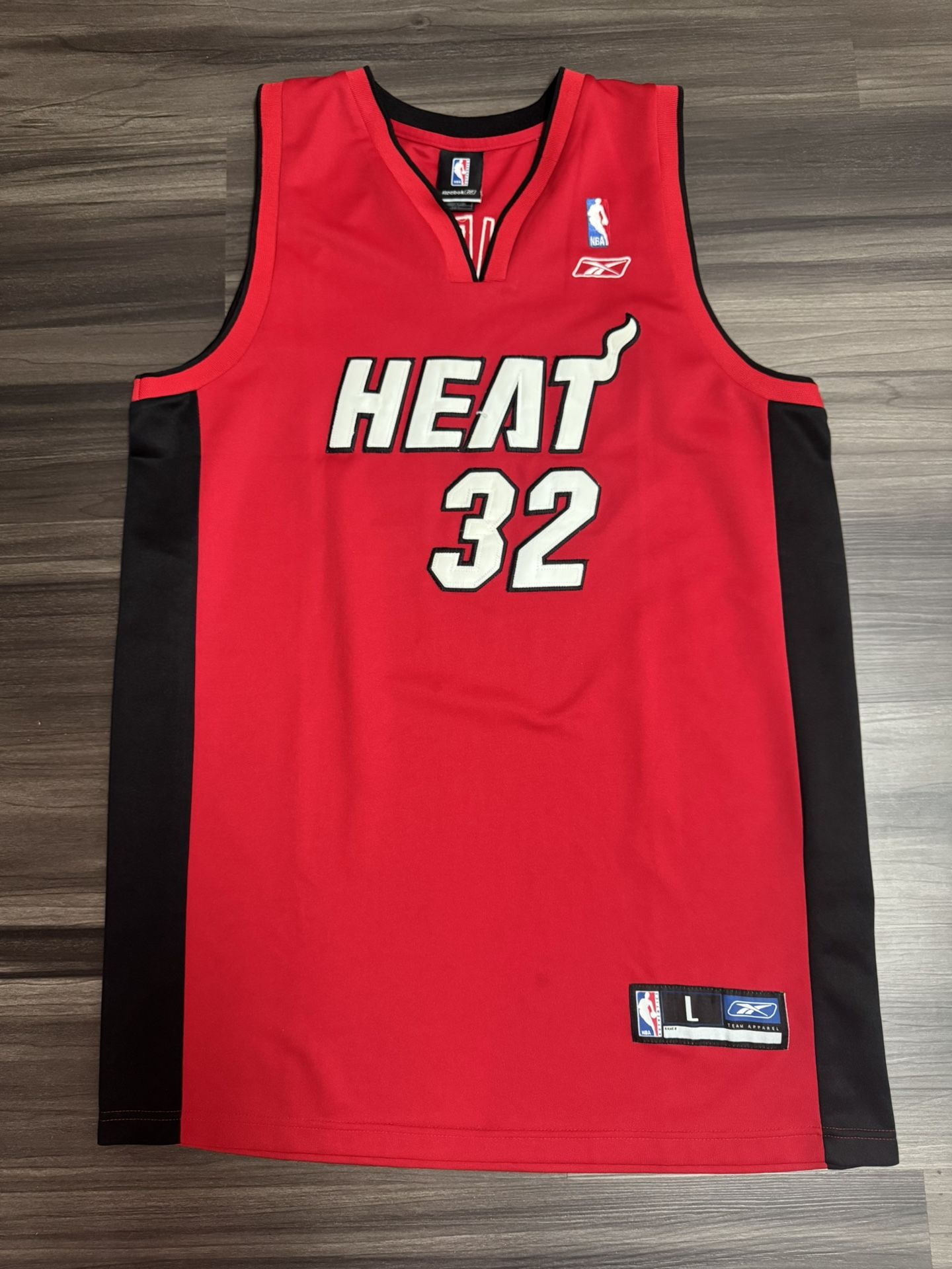 Reebok Shaq Shaquille O'Neal Miami Heat #32 NBA Jersey Mens L Stitched