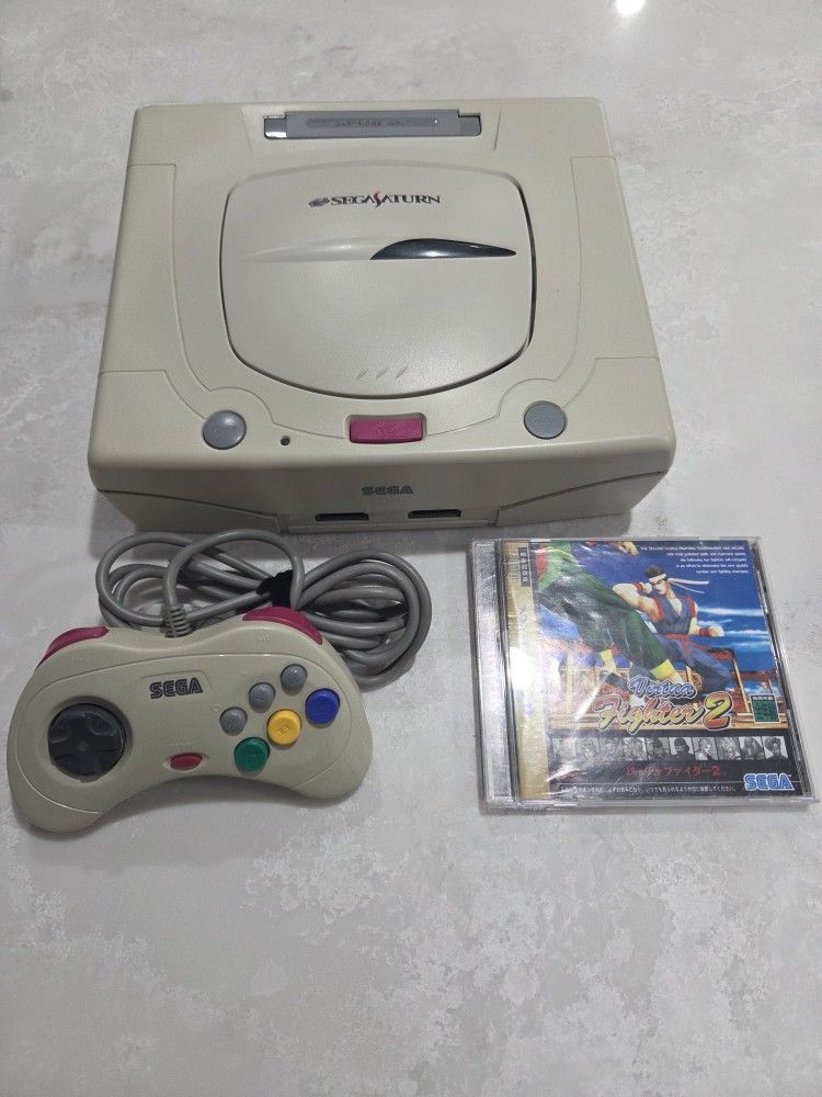 Sega Saturn (Japanese) No Cables With Virtua Fighter 2