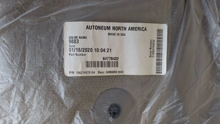 ⁠NEW OEM 2016-2024 Chevrolet Camaro Floor Mats Gray Carpet Front Pair (contact info removed)2