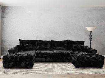New double Chase, black flush sectional with free delivery, Pay upon arrival