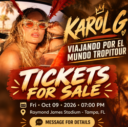 KAROL G CONCERT TAMPA BAY FLORIDA