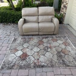 Sofa King Comfortable Beige Leather Electric Recliner For Sale Free Local Delivery 🚚 