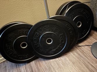 ROGUE HG 2.0 BUMPER WEIGHTS 2x10, 2x25 and 2x45 lbs $300 firm! (GREAT CONDITION )