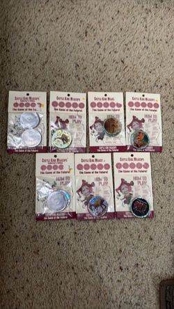 Vintage 90s Castle King Milkcaps Slammer Packs Lot of 7 New Old Stock Pogs