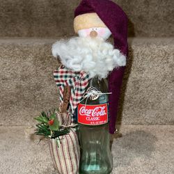 Coca Cola Coke Handmade Santa craft Christmas decor
