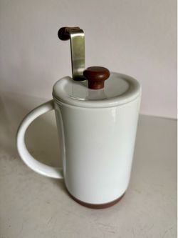 Ceramic French press mug 14oz