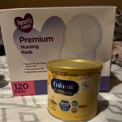 Enfamil NeuroPro and Nursing pads