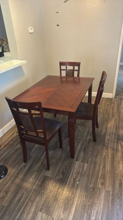 Table and 3 chairs