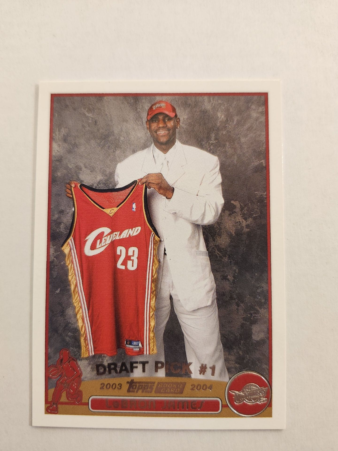 2002-2003 Topps Basketball LeBron James Rookie Card