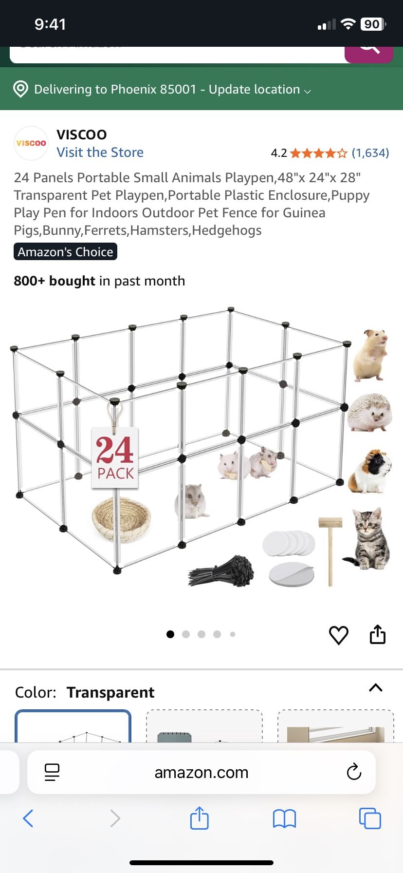 Small Play Pen, Guinea Pig Enclosure