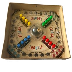 TROUBLE Vintage 1965 Board Game  Pop-O-Matic No. 310 Kohner Bros  Complete Box  Experience the classic game of strategy and skill with this vintage 19