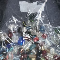 Bag of assorted glass beads