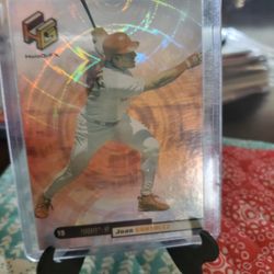 Juan Gonzalez 1999 Upper Hologrfx AuSome Parallel Card 1999 Upper Deck Hologrfx Baseball Card 