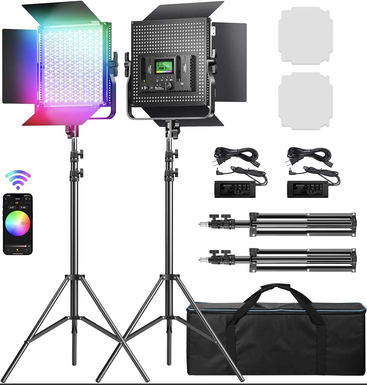 NEW! IVISII I80RGB PROFESSIONAL VIDEO LIGHT KIT