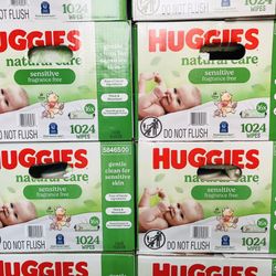 Huggies 1024 Wipes Sensitive 