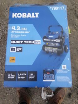 Kobalt 4.3-Gallon Quiet Tech Air Compressor
