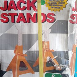6 Ton Truck Jacks , New But Box Weathered. 