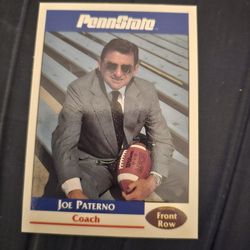 1992 Front Row Penn State PSU Football Promo  Joe Paterno