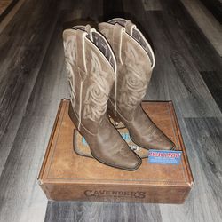 Like New Durango Brown Western Embroidered Mid-Calf Boots