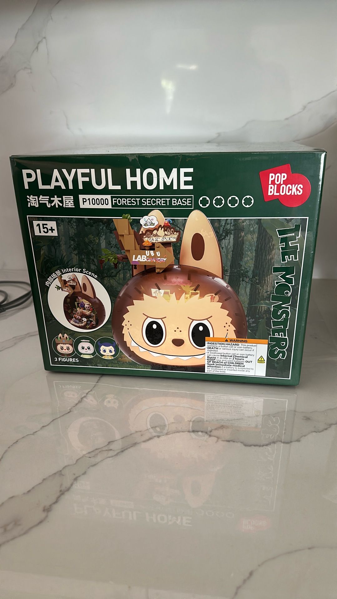 The Monsters LABUBU Playful Home Head Forest Secret Base