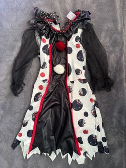 Evil Clown Halloween Costume Dress