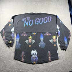 Disney Parks Villains Long Sleeve Shirt “Up To No Good” Spirit Jersey L #2272