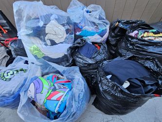 Clothes, blankets, shoes, towels, shoulder pads