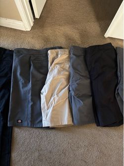 Dickie shorts and pants. Polo shirt. Levi Jeans.