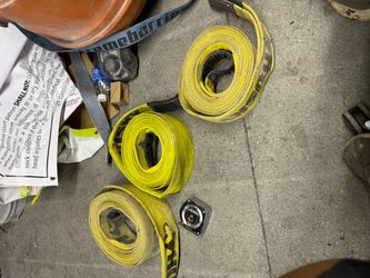 Heavy duty tow straps