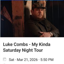 Luke Combs Tickets in Vegas