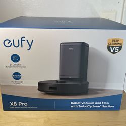 Eufy X8 Pro Robotic Vacuum with Self-Empty Station - Black