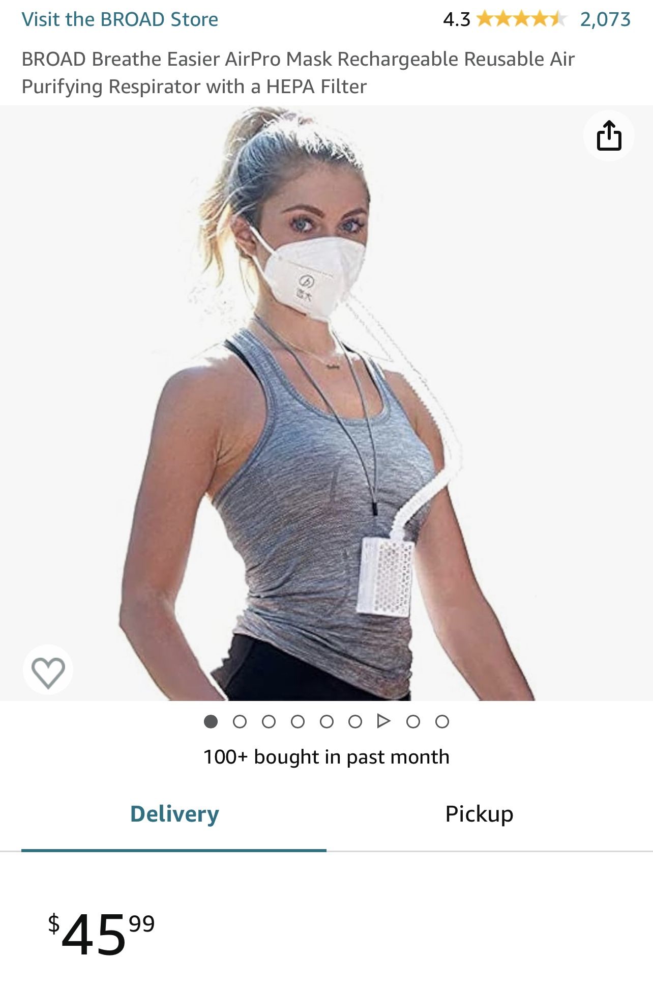 New Ventilated Rechargeable Face Mask Covid Corona Flu Protection