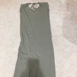 Forever 21 Khaki Green Long Sumer Dress
