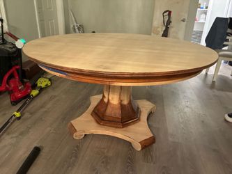 Solid wood 58 inches round Order your color any color and we deliver