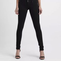 Hudson Collin Supermodel Length Skinny Jean Black Size 28