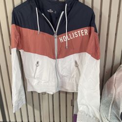 Hollister Wind Breaker Hoodie With Pockets