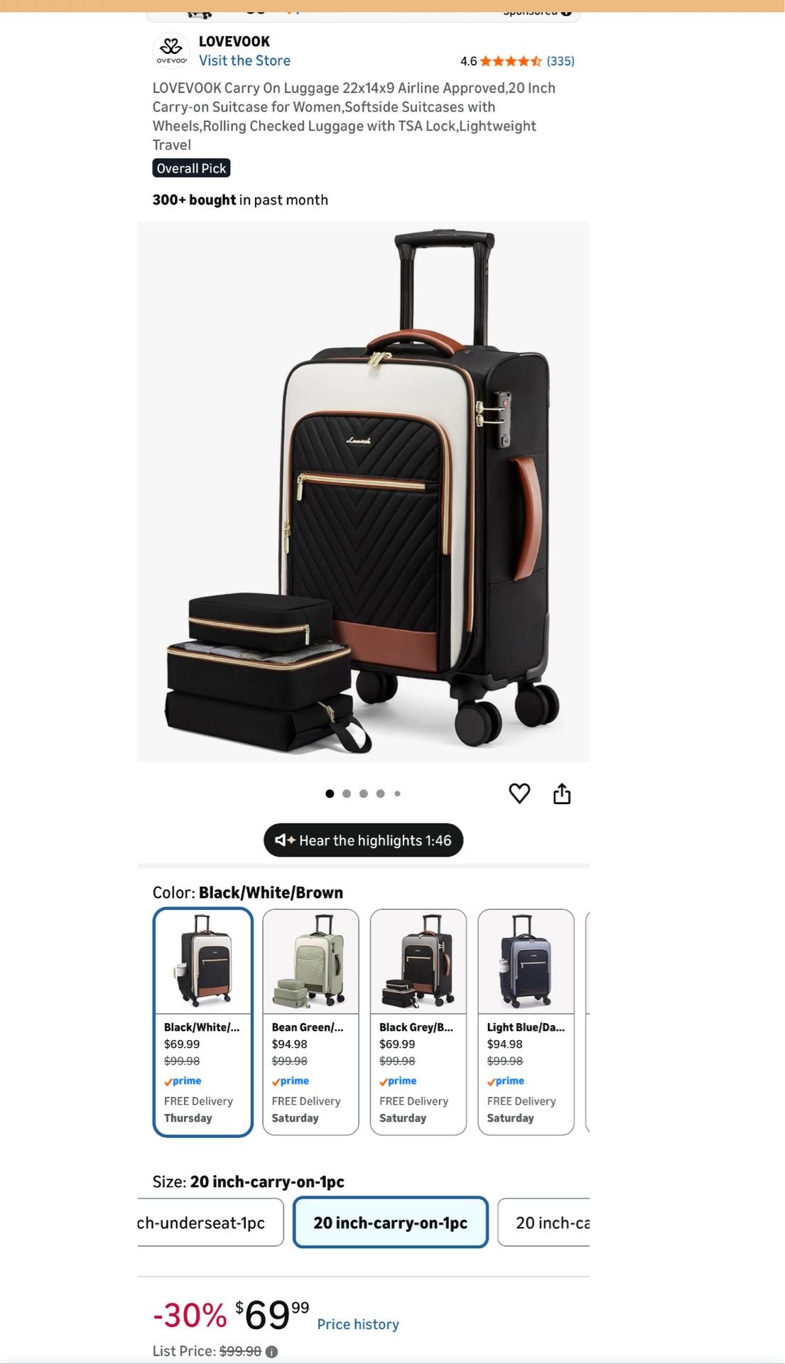 New luggage suitcase
