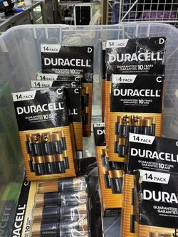Duracell 14 Pack C and D Alkaline Batteries
