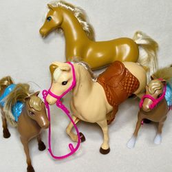 Modern Barbie Horse Lot Barbie Brushable Horses
