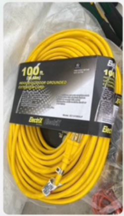 Extensión cord 100 ft 12 Guage