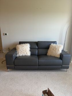 Modani Bergamo Power Motion Sofa — Dark Gray