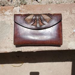 Vintage Leather Clutch