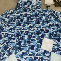 Bape Camo Hoodie Blue XL