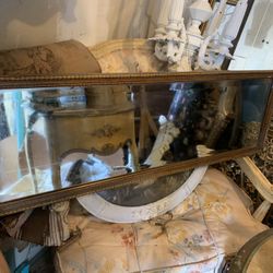 Long Narrow Antique Mirror